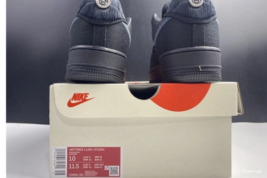 Black Low Nike 1 Stussy Air Force CZ9084-001 1116